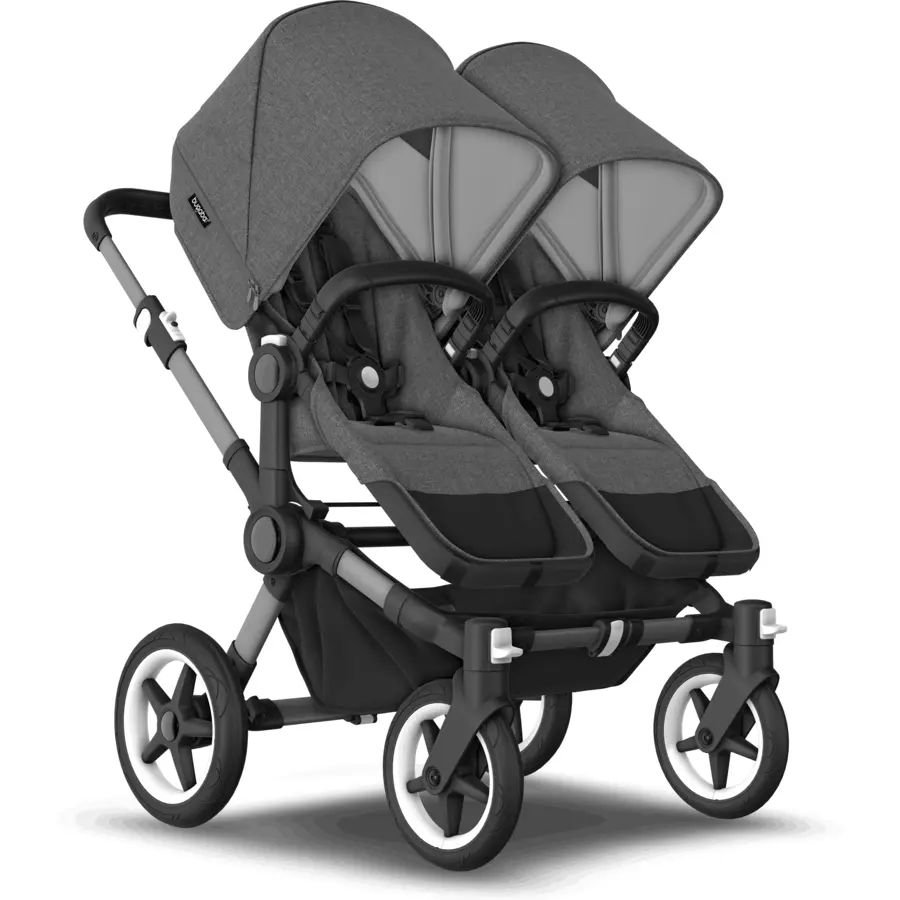 bugaboo Zwillingswagen Donkey 5 Twin Complete GraphiteGrey Melange