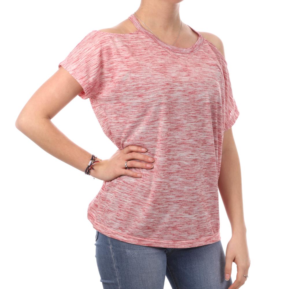 Teddy Smith T-shirt Rouge Femme Teddy Smith Tryno