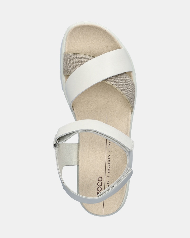 Ecco Flowt Wedge Sandalen  - wit