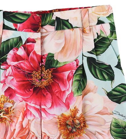 Dolce & Gabbana Shorts - Blau m. Rosa Blumen
