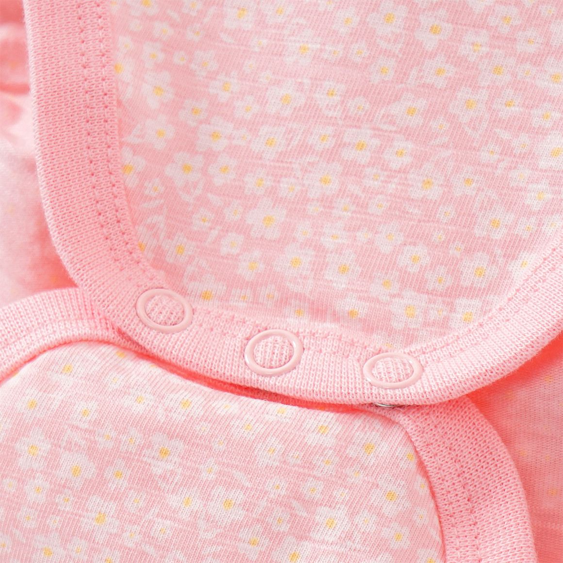 Topomini 2 Baby Bodys mit Bio-Baumwolle rosa / cremeweiss