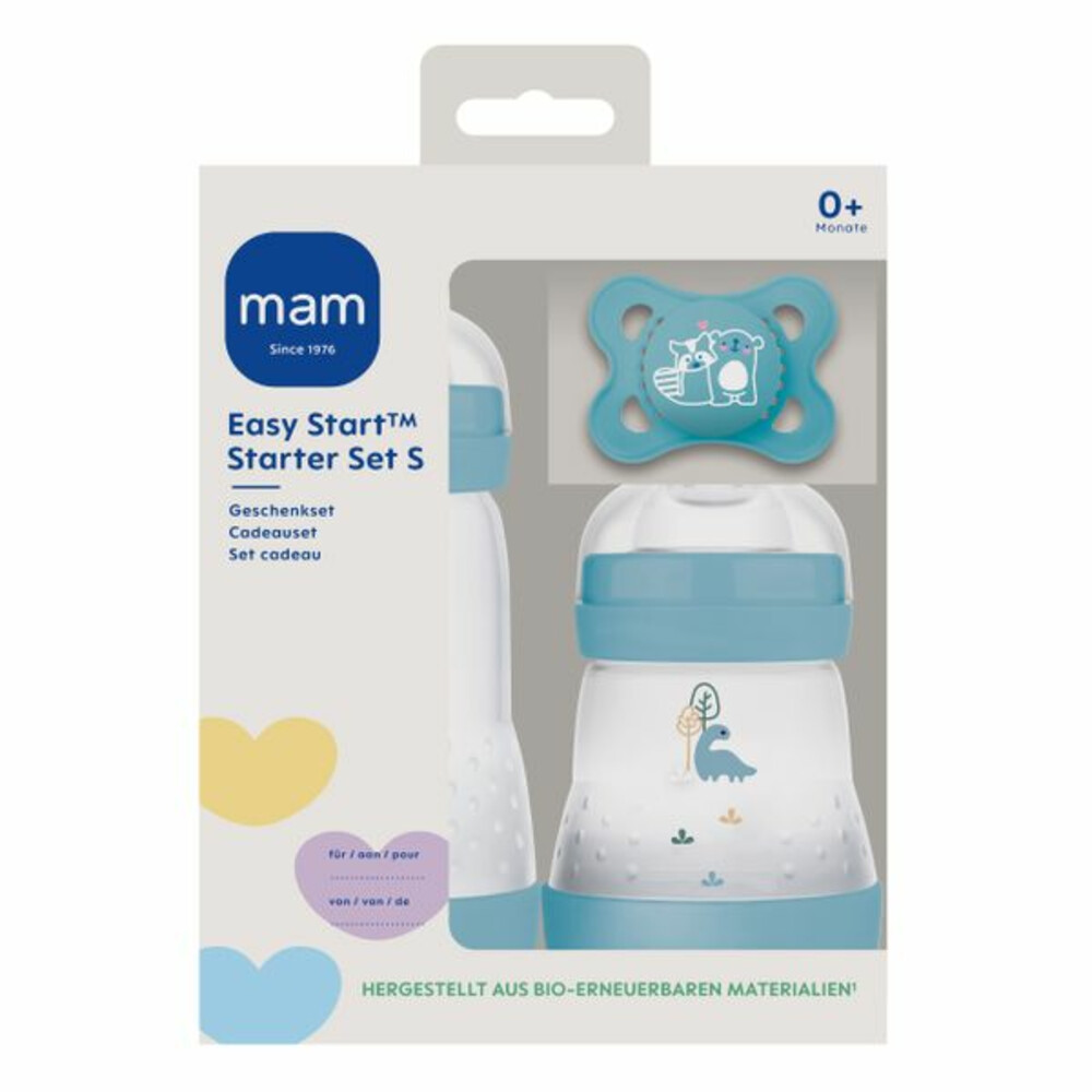 MAM Babyfles Starter Set Easy Start Anti-Colic Blauw S1 set