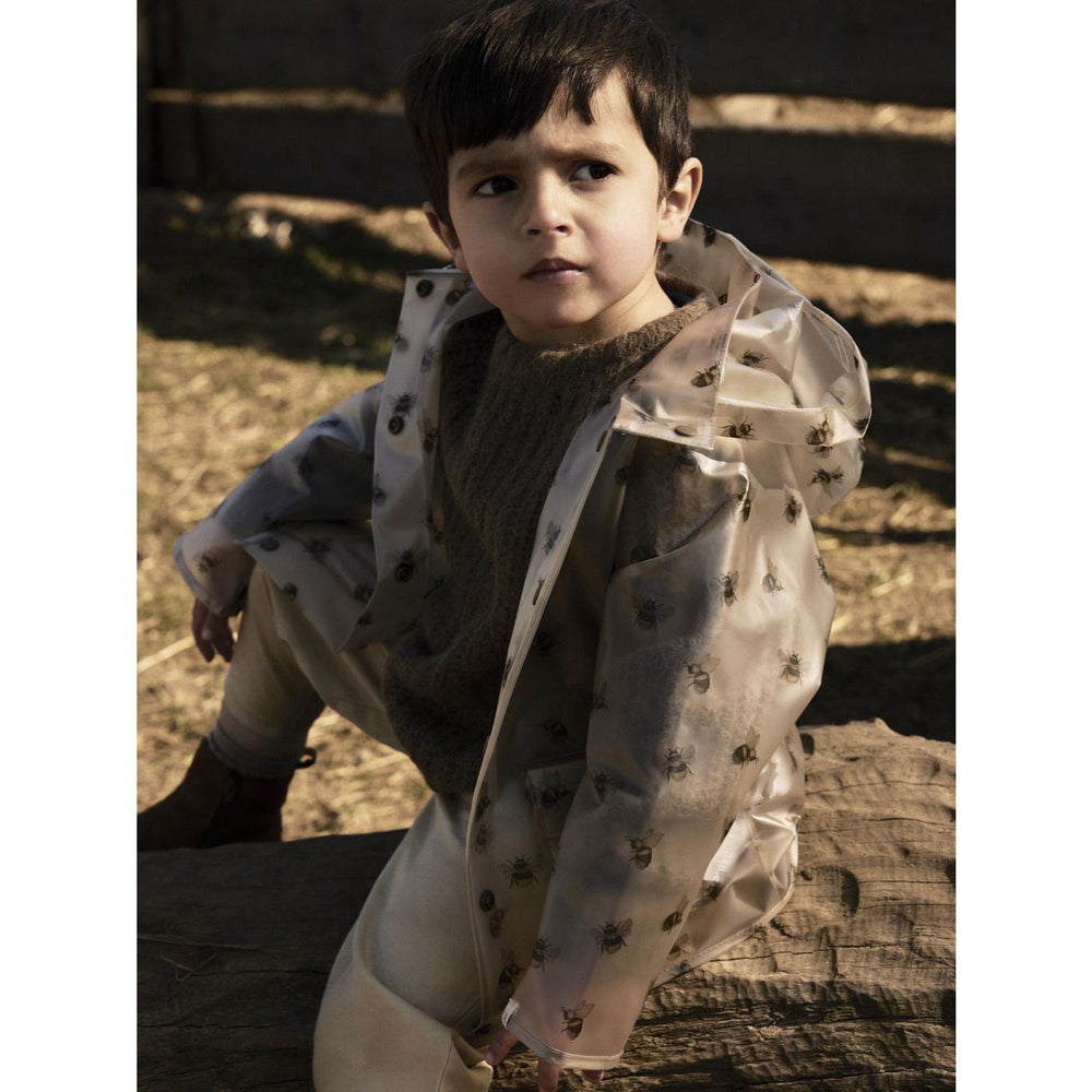 Køb Lil'Atelier Turtledove Bee Nmnmamio Loose Rain Jakke Fo Lil