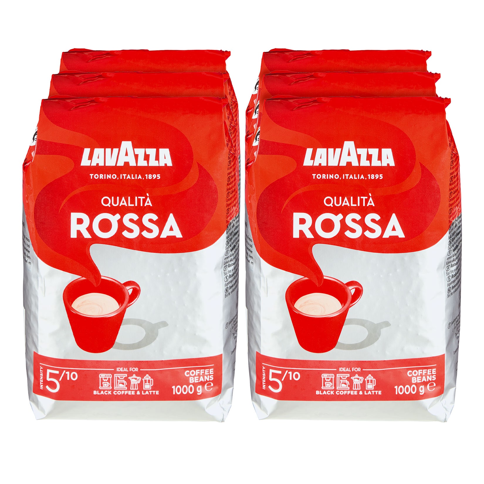 Lavazza Qualita Rossa 1 kg, 6er Pack