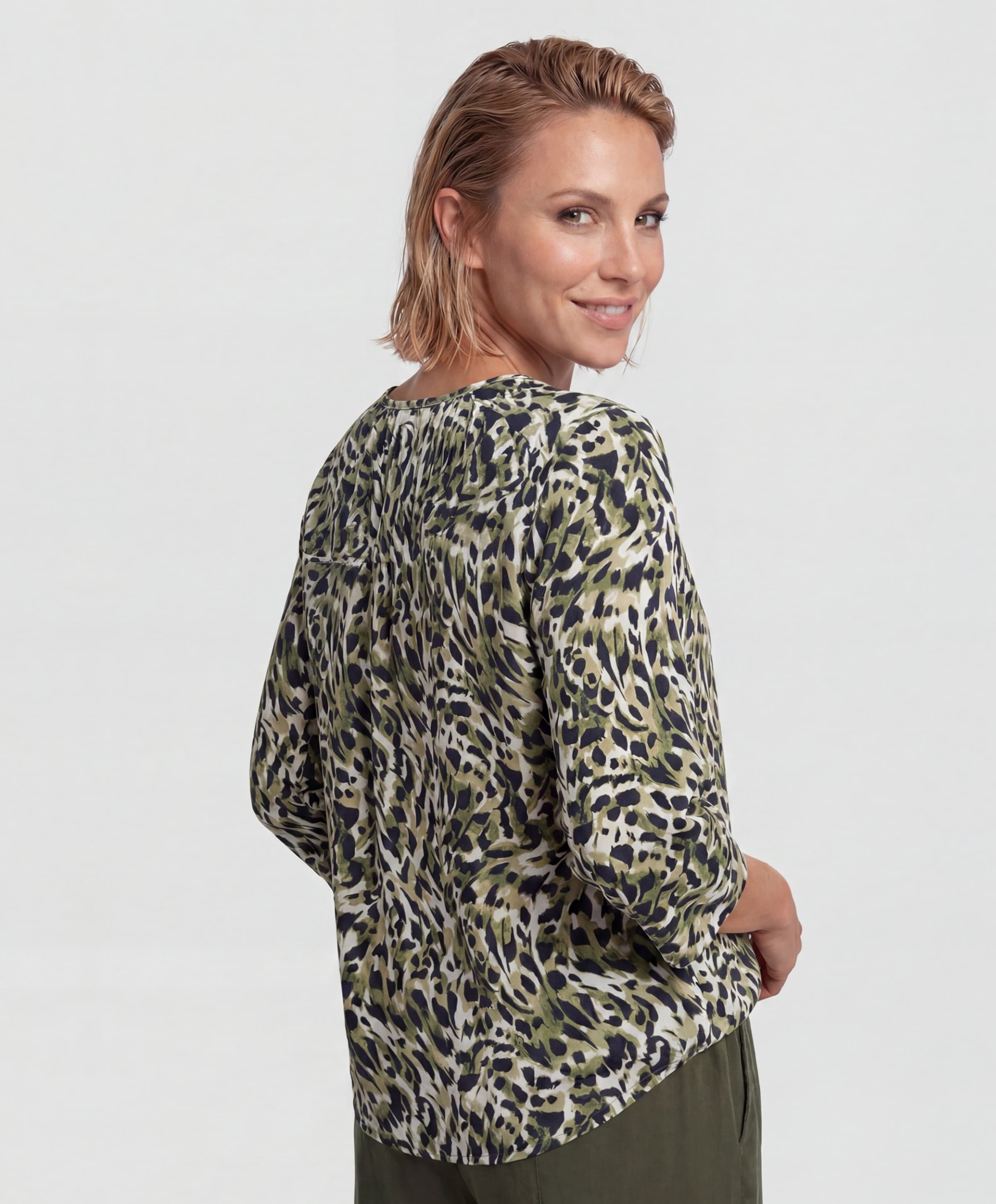 Olsen Dames longsleeve groen