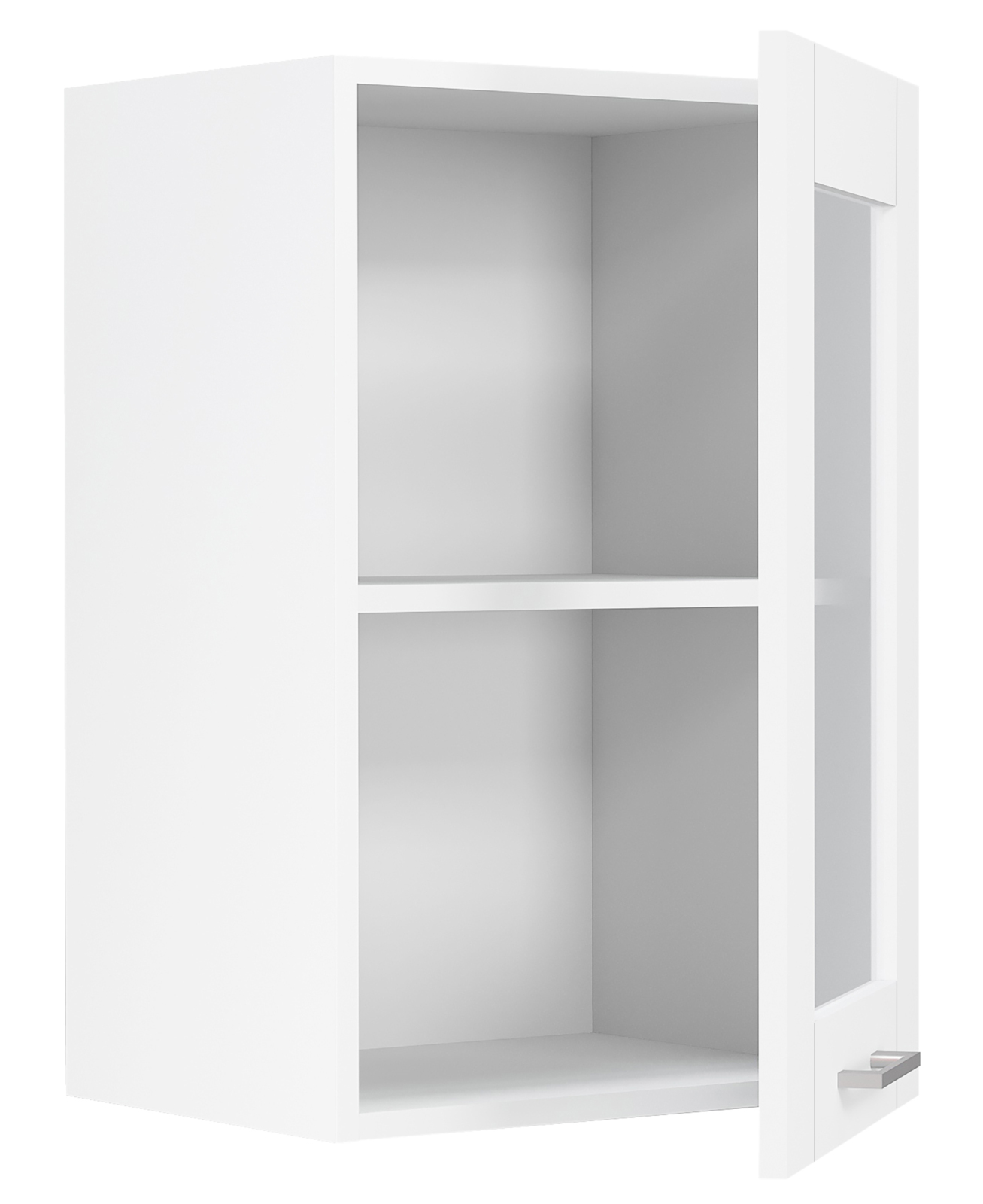 Glas-Hängeschrank COLURA - weiß - 40 cm