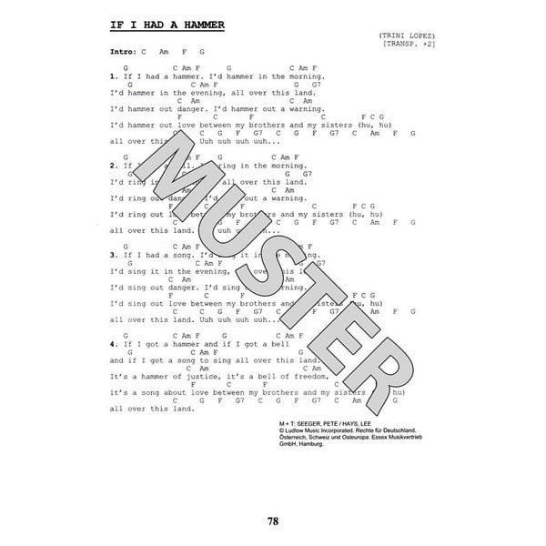 Edition Dux Das Ding 1 Kultliederbuch