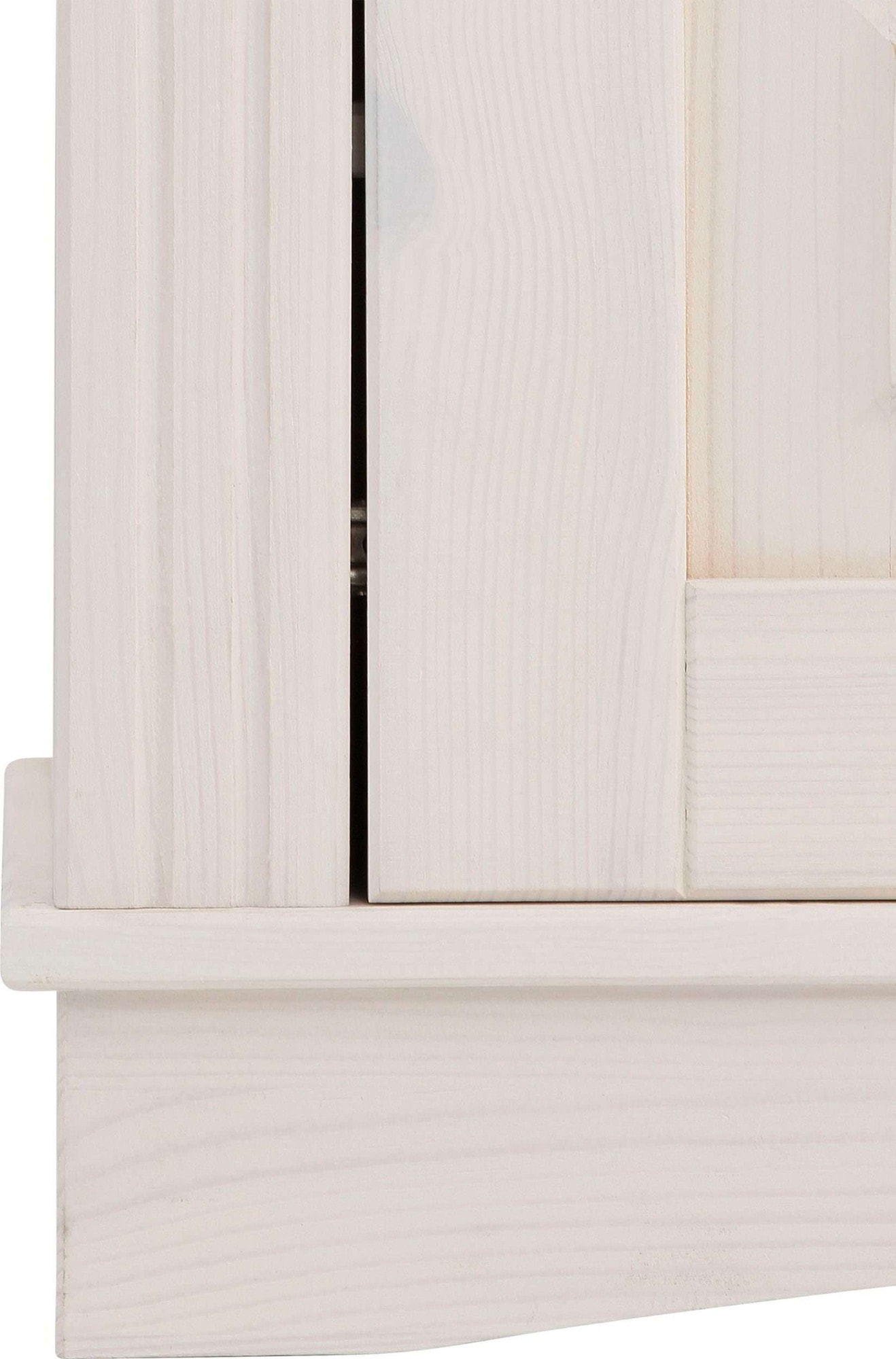 Home affaire Highboard »Teresa Mini-Vitrine mit Glastüren und 2 Schubkästen« Kommode, aus massiver Kiefer, Breite 84 cm, Höhe 120 cm, FSC®