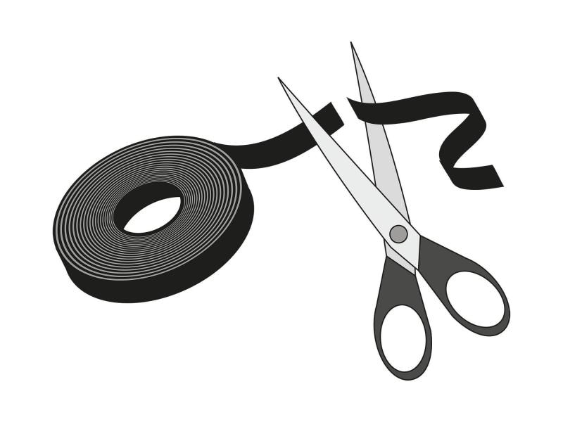 Label-the-cable Klettband-Rolle ROLL STRAP 16 mm x 3 m, Wei Klettbandrolle LTC ROLL STRAP: Die Universallösung fürs Bündeln & Fixieren