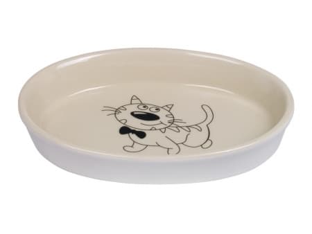 Nobby 73637, Katt, Keramisk, Krem, Matskål til kjæledyr, Bilde, 0,12 l
