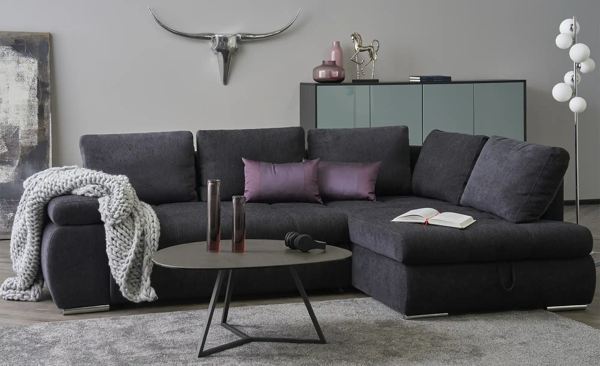 switch Ecksofa aus Flachgewebe Sky
