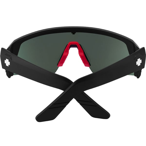 Lunette vélo SPY MONOLITH SPEED SPEED MATTE BLACK HAPPY BOOST POLAR ORANGE MIRROR