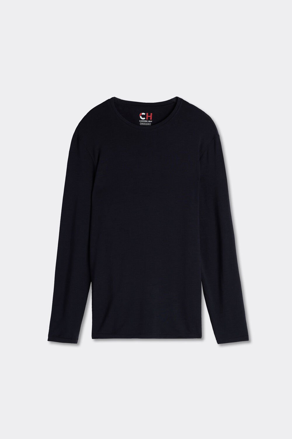 Blusa de manga comprida em modal e cashmere