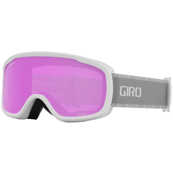 Masque de ski GIRO MOXIE WHITE & GREY CHUTE AMBR PK/YEL