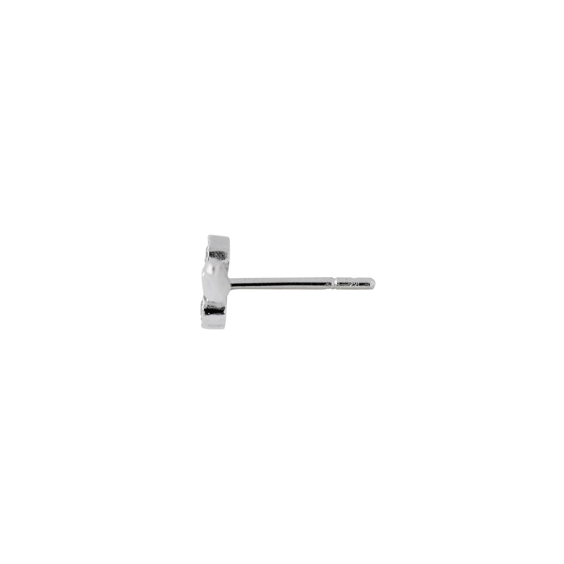 Stine A Flow Earring With Two Stones Silver
