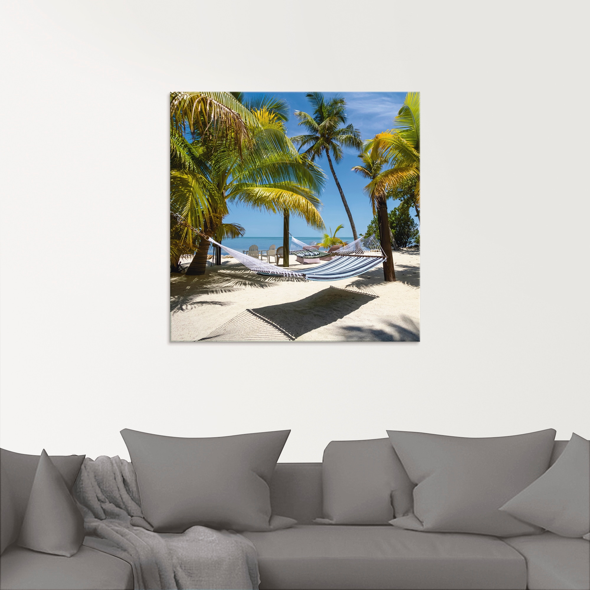 Artland Glasbild »Florida Keys Strandleben« Strand 1 Stk. tlg. in verschiedenen Grössen