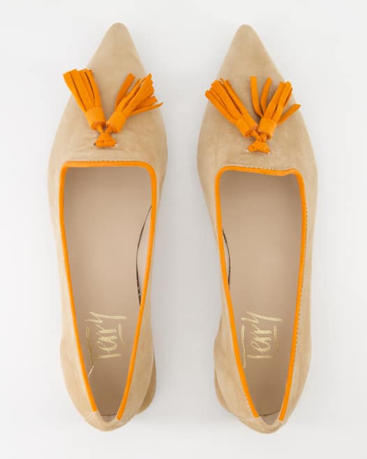 Terry Pisa Ballerinas in Beige
