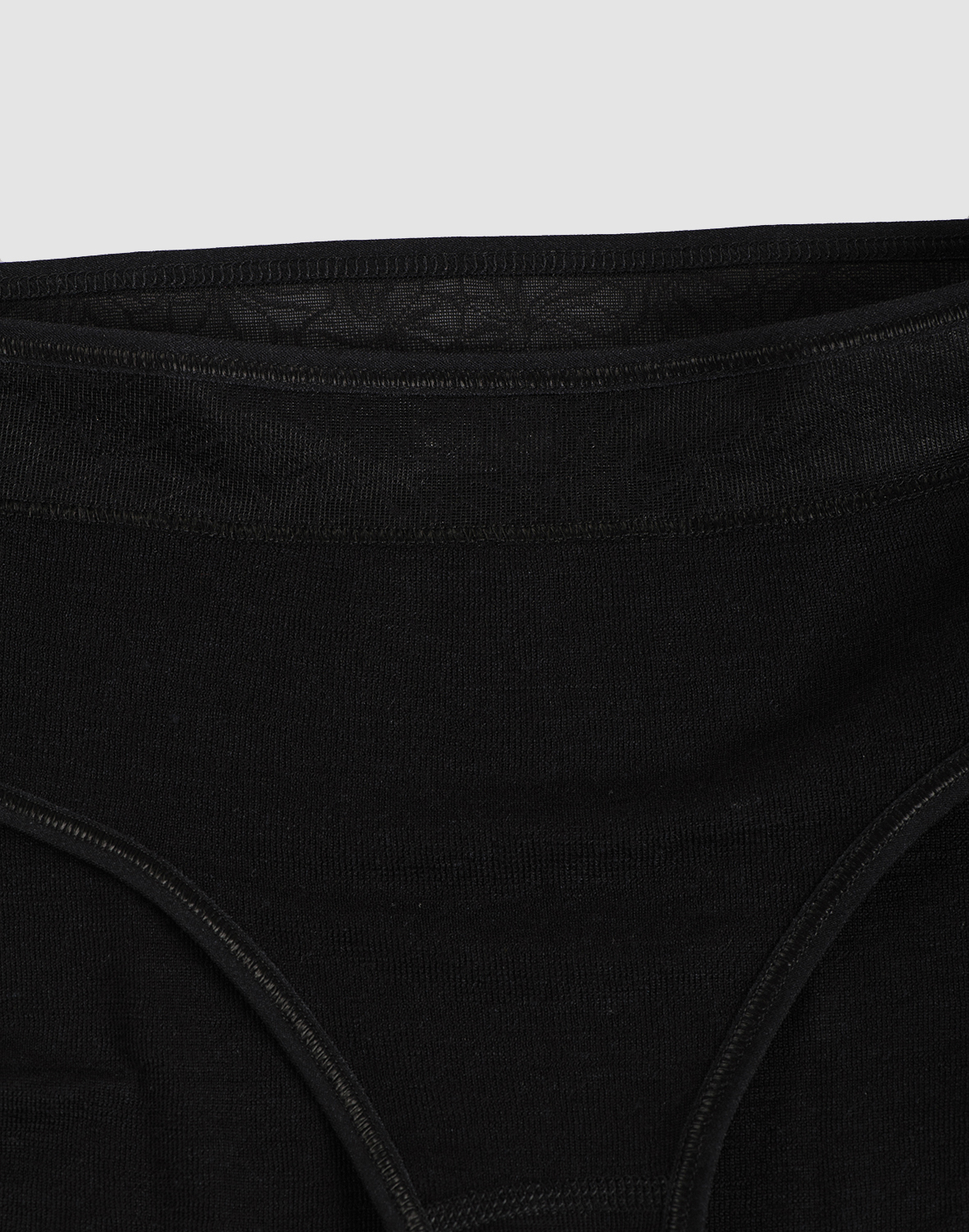 Hooggetailleerde slips van merinowol/zijde voor dames -