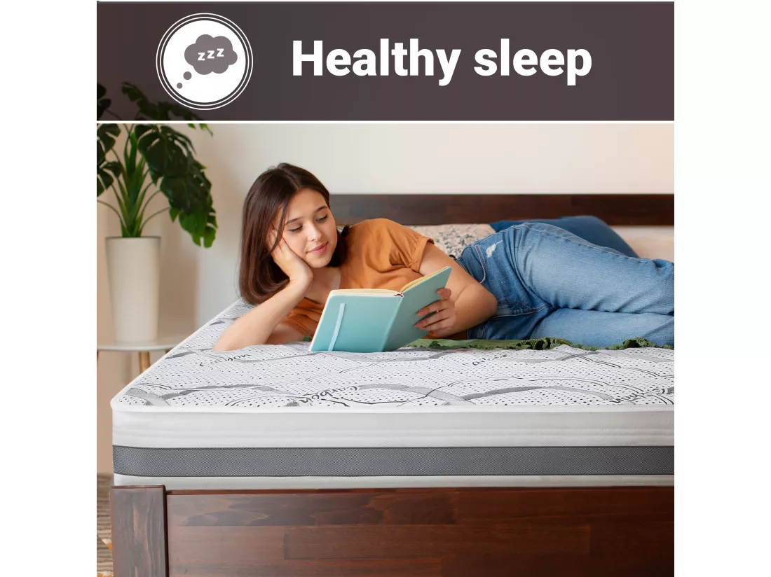 Matelas Double King-Size 180x200 à mémoire de forme | Premium Quality | Hauteur 25 cm | Made in Italy