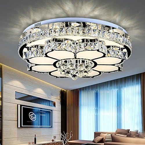 LED Deckenleuchte 3018-780 mm 140 W Kristall Fernbedienung Lichtfarben steuerbar warmweiß, neutralweiß, kaltweiß dimmbar Wohnzimmerleuchte Kronleuchte Pendelleuchte Deckenlampe Deckenstrahler