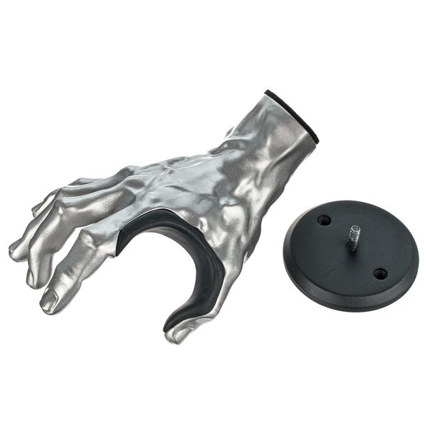 Guitar Grip Silver Metallic Male Hand RH