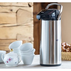 Pichet isotherme à pompe, 3 litres, inox
