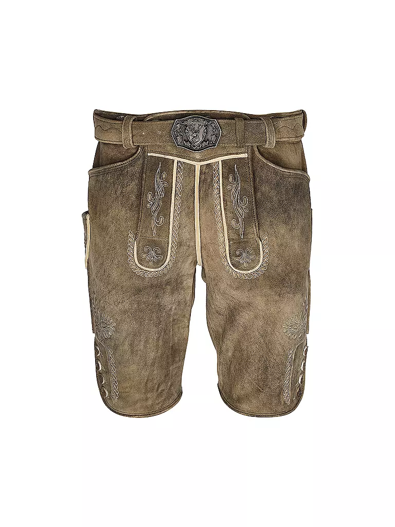 BECKERT Lederhose braun