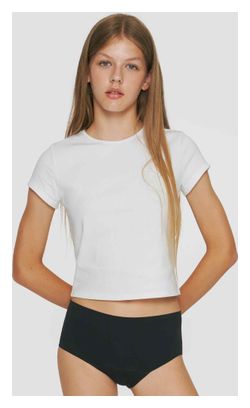 Shorty Menstruel pour Ados - Flux moyen - Noir
