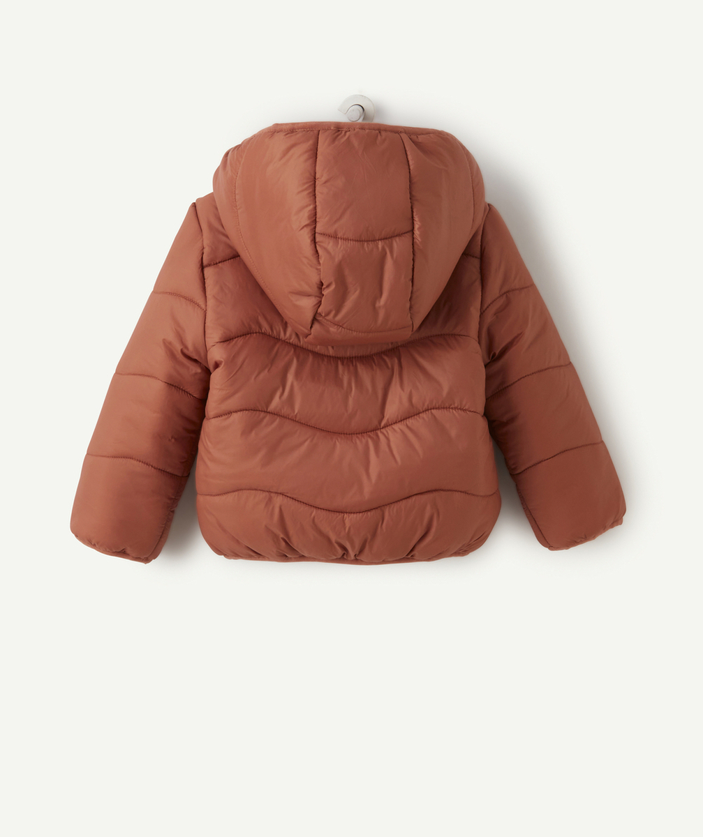 DOUDOUNE BÉBÉ FILLE EN REMBOURRAGE RECYCLÉ VIEUX ROSE