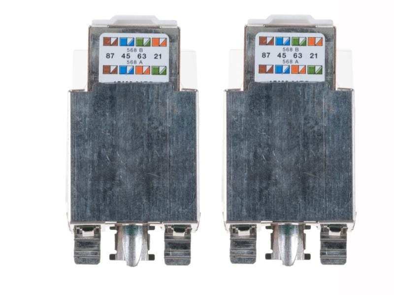 Feller EDIZIOdue Netzwerkdose UP 2x RJ45 Kat. 5e geschirmt Netzwerkdose,