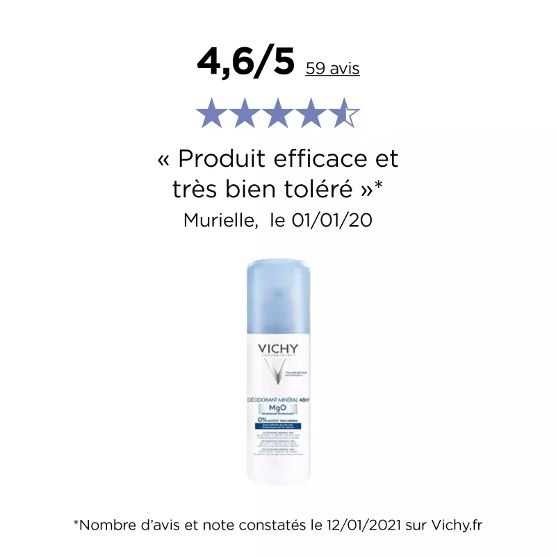 Déodorant Minéral Aérosol 48H - 125 ml