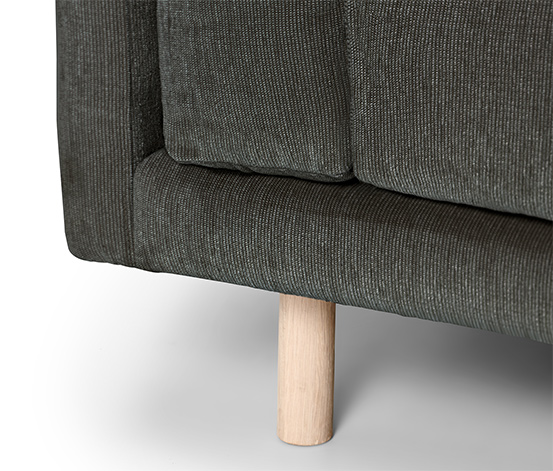 2,5-Sitzer-Sofa, anthrazit