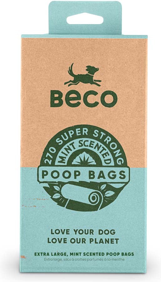 Beco poepzakjes Mint groen 18 x 15 stuks