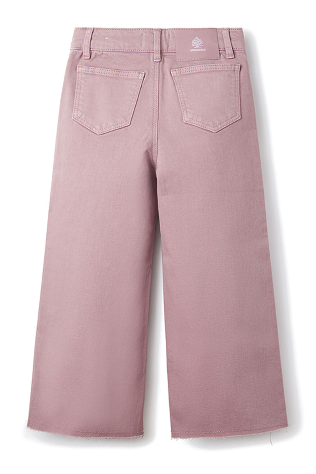 Calças culote femininas com 5 bolsos