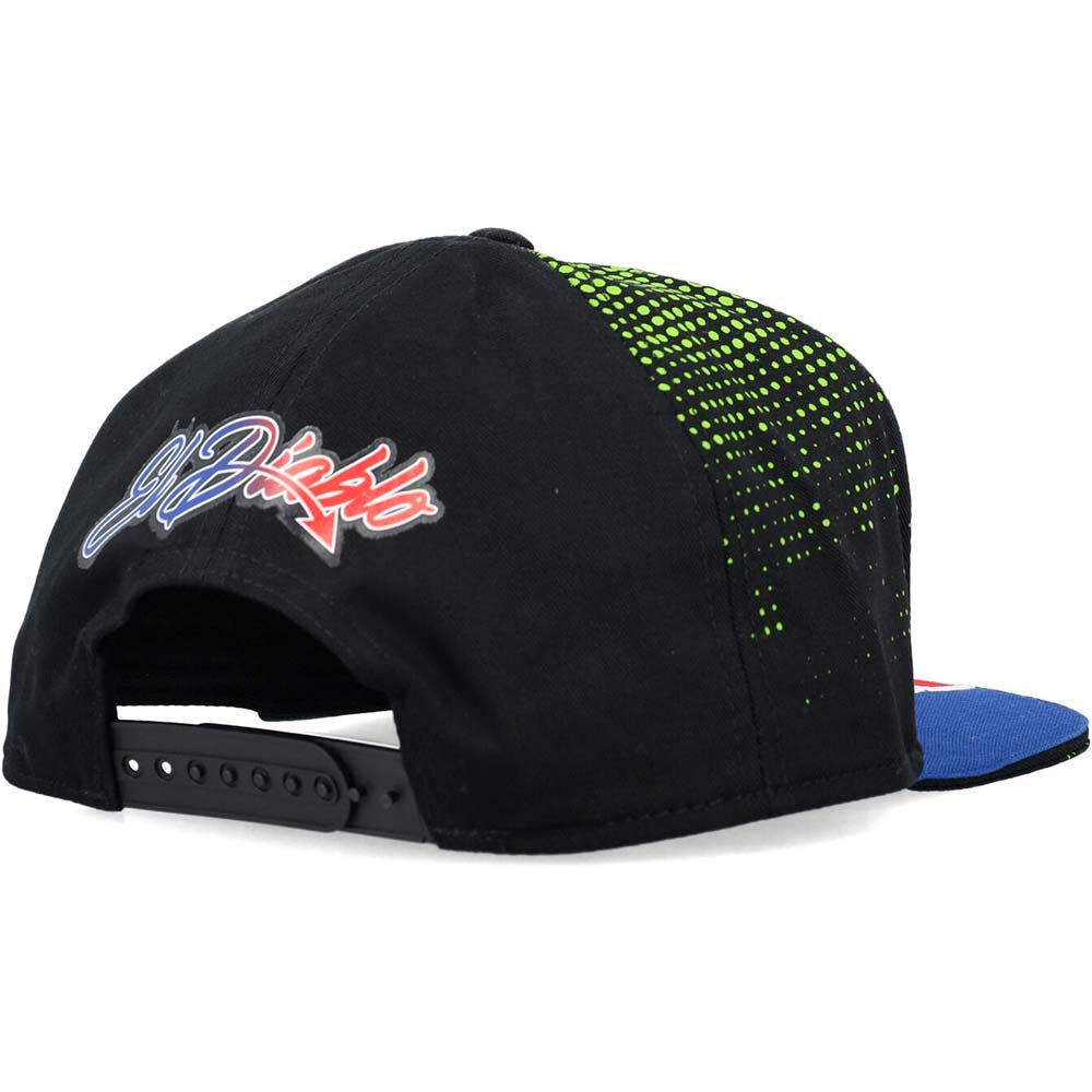 Fabio Quartararo - Casquette flat Dual FQ20 Monster Noir / Bleu / Vert / Rouge