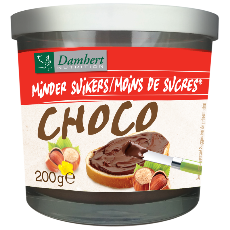 Damhert Chocopasta Minder Suikers 200g