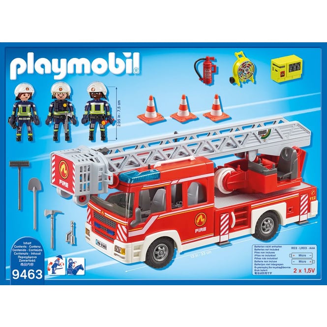 PLAYMOBIL® 9463 - Feuerwehr-Leiterfahrzeug - Playmobil City Action