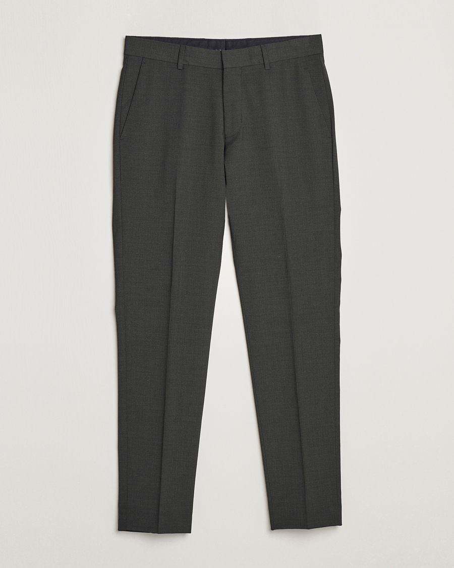 Tiger of Sweden Tenuta Wool Travel Suit Trousers Olive Extreme