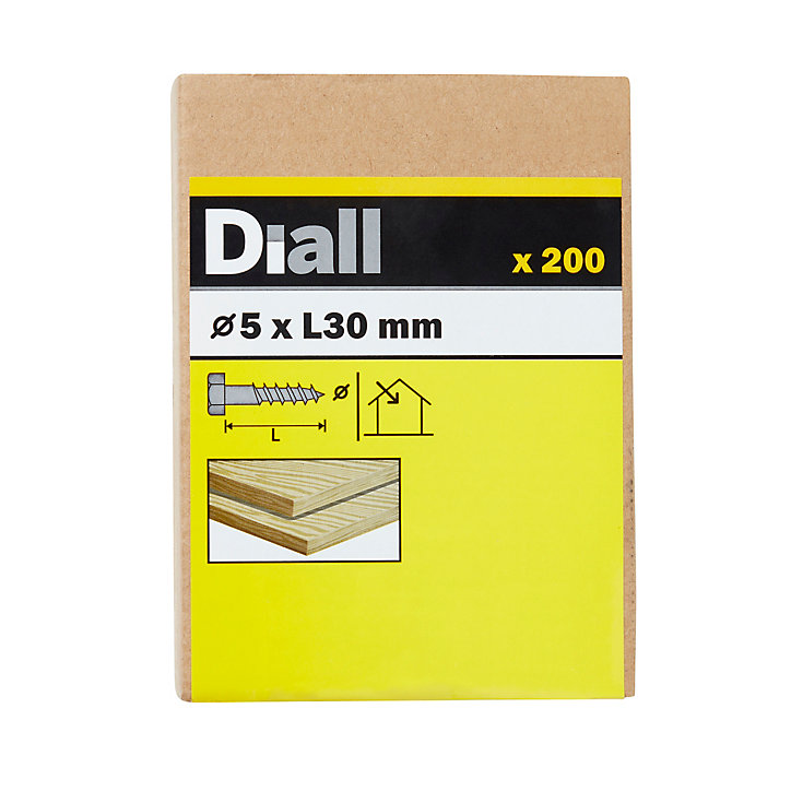 Tirefonds DIN 571 zingués 5x30 mm - 200 pièces