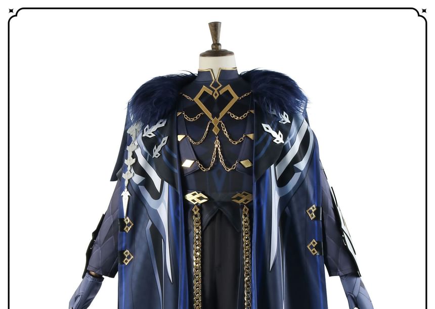 Bloomsoon - Genshin Impact Capitano Cosplay Kostuum / Pruik / Set