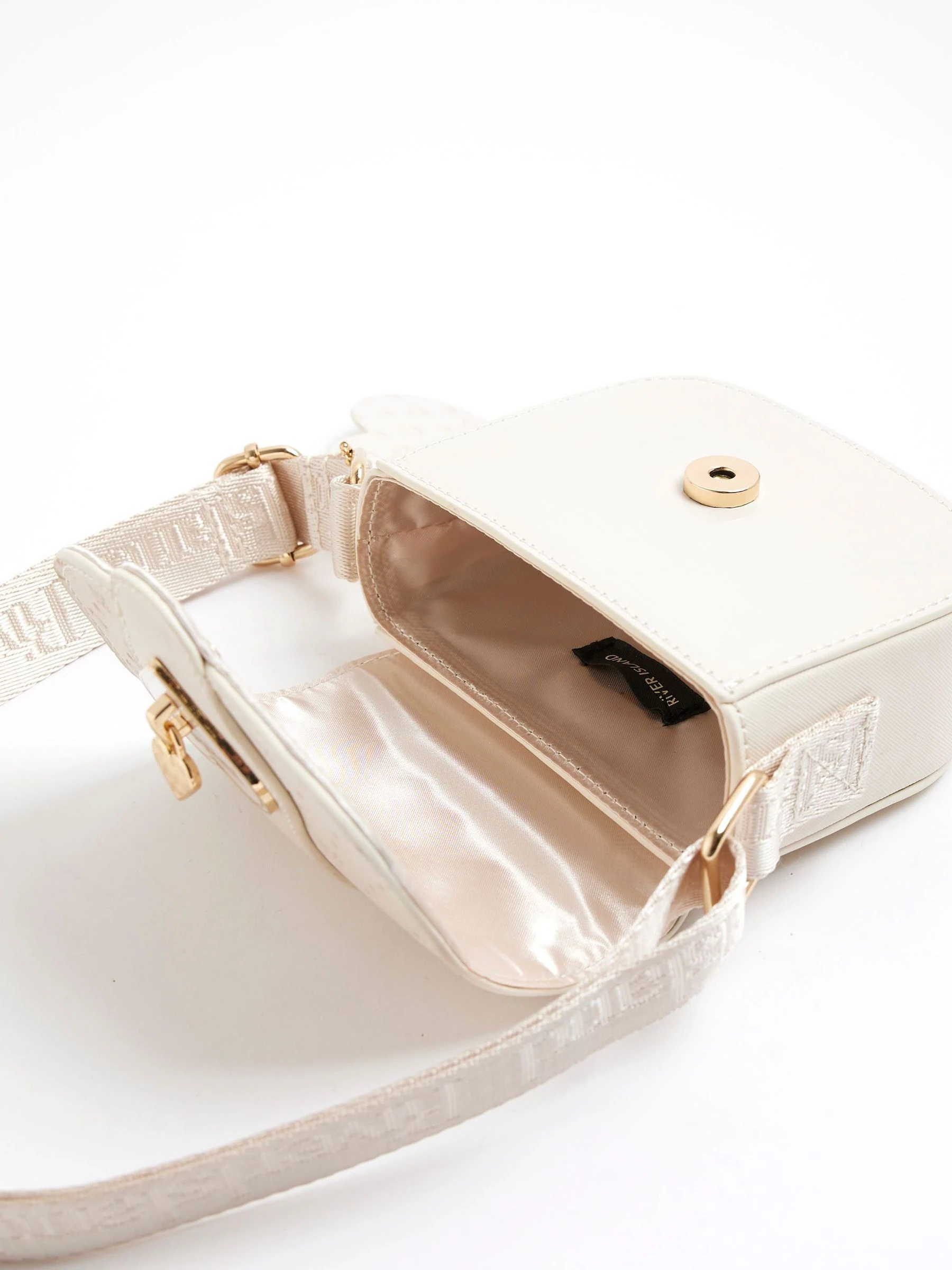 River Island Heartlock tas met monogram voor meisjes