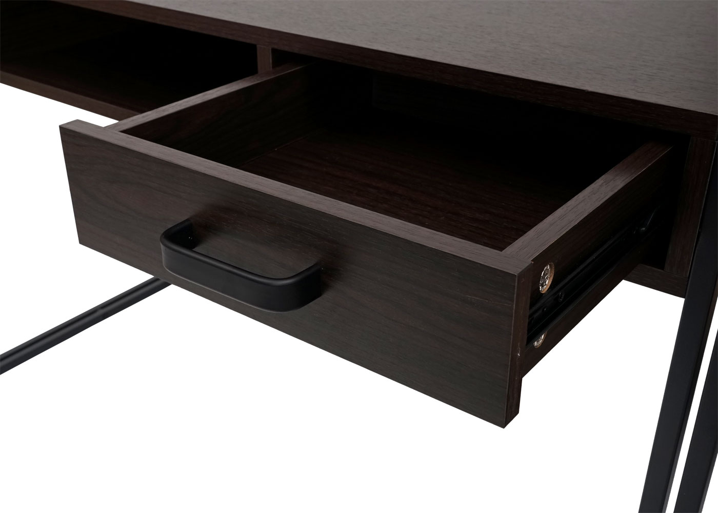Schreibtisch MCW-A27, Bürotisch Computertisch, 122x70cm 3D-Struktur ~ dunkelbraun