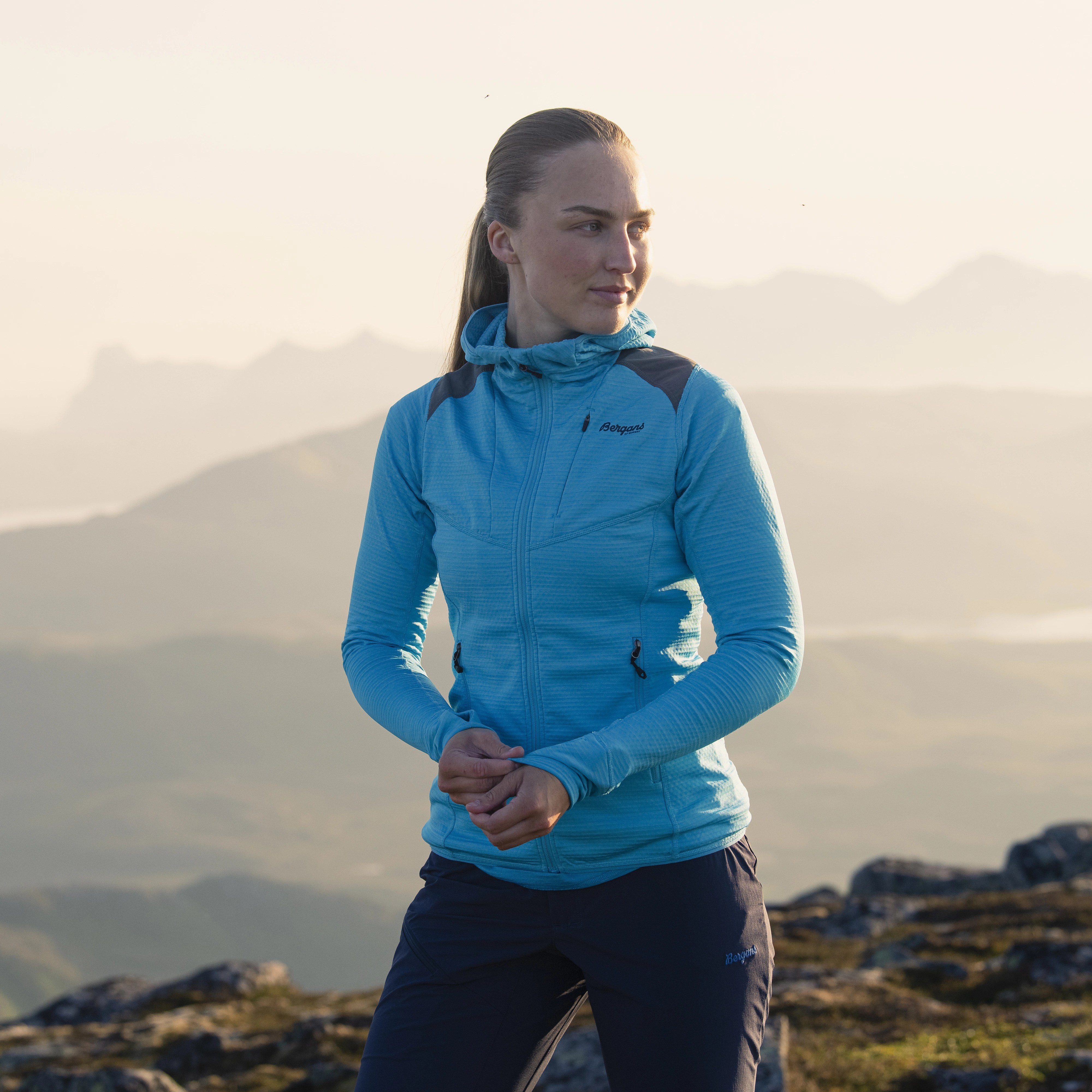Rabot Active Mid Hood W Jacket Aqua Lagoon