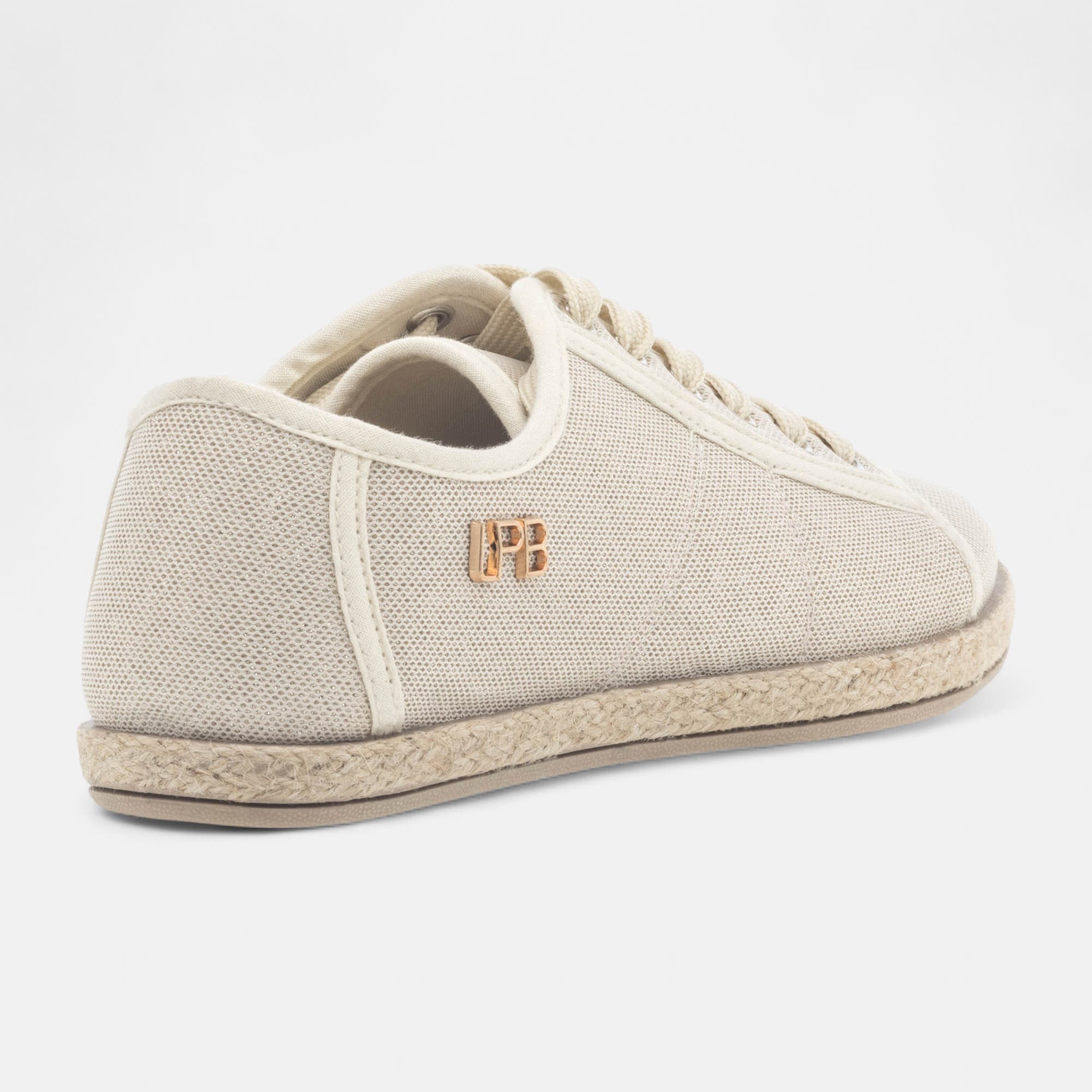 Baskets en toile Femme or