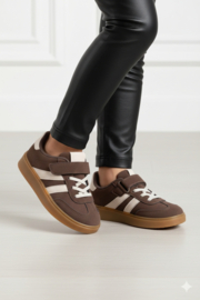 Urban Stripe Sneakers - bruin