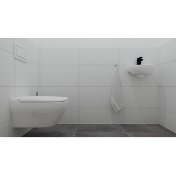 Wandtegel 60 x 30 cm keramiek wit 1,62 m²