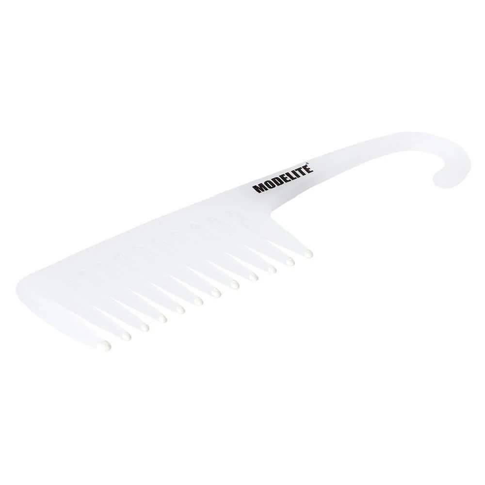 Peigne de douche blanc L26,5 cm