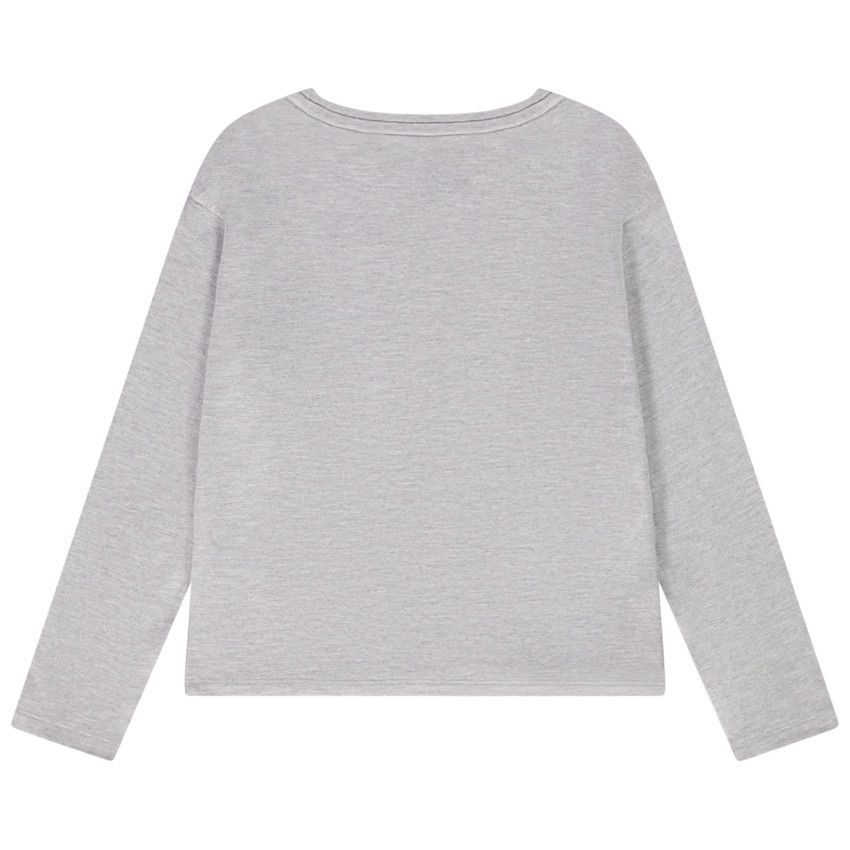 T-shirt manches longues en jersey print Harry Potter pour fille - Gris clair