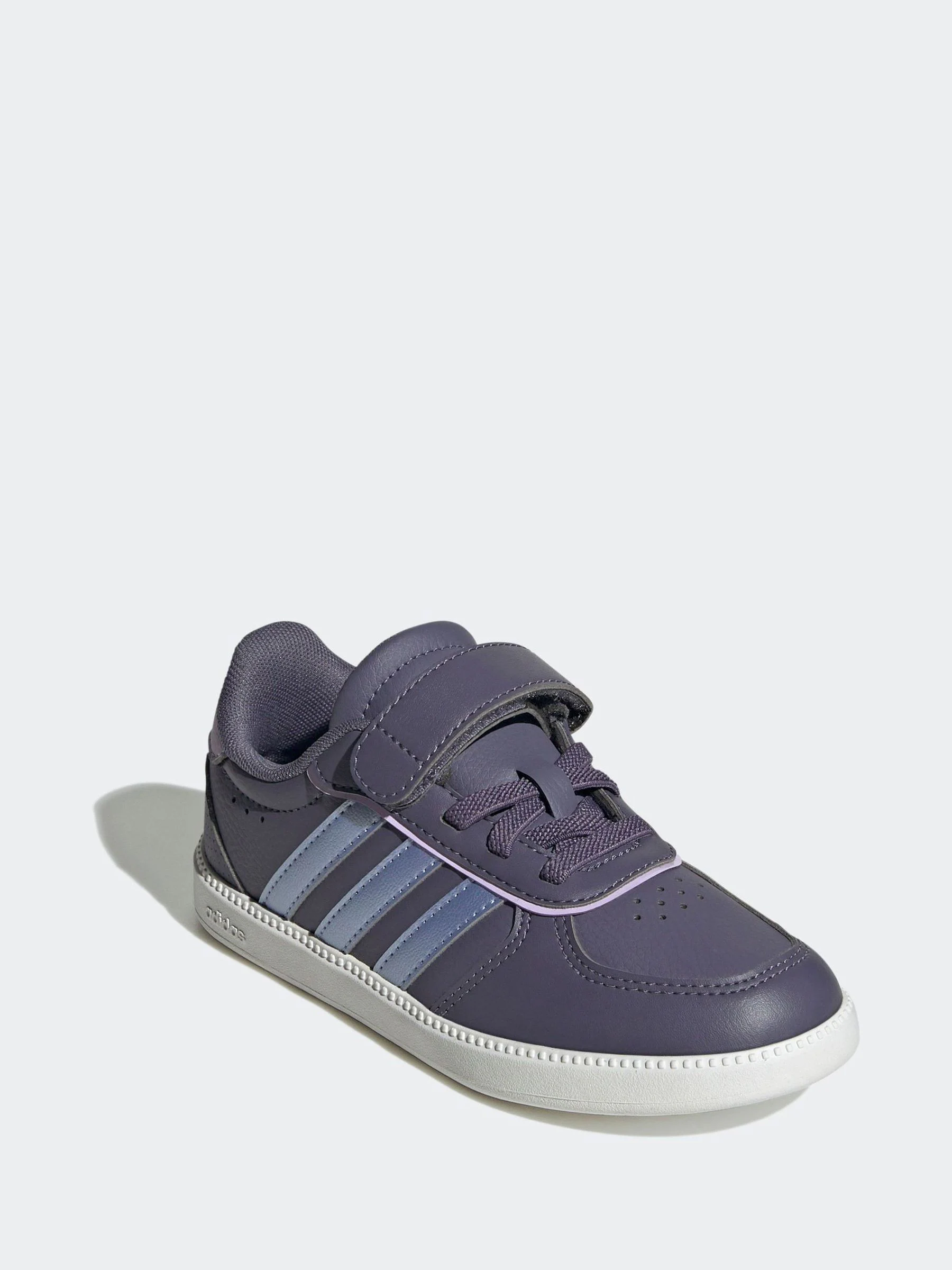Blue Purple/Metallic - adidas Breaknet Sleek Elastic Lace Kids Trainers