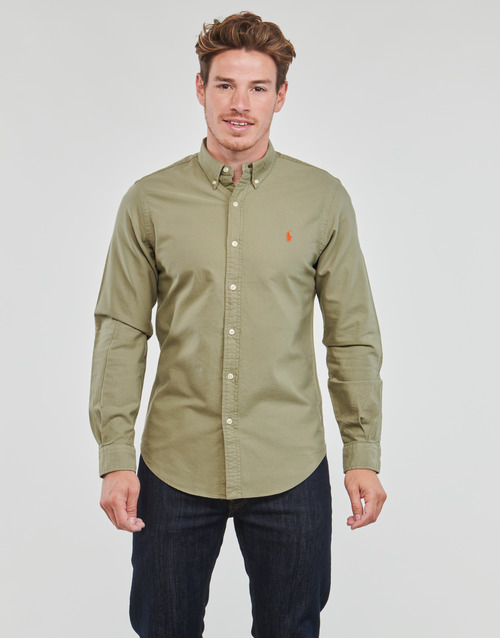 Polo Ralph Lauren - SLBDPPCS-LONG SLEEVE-SPORT SHIRT Kaki